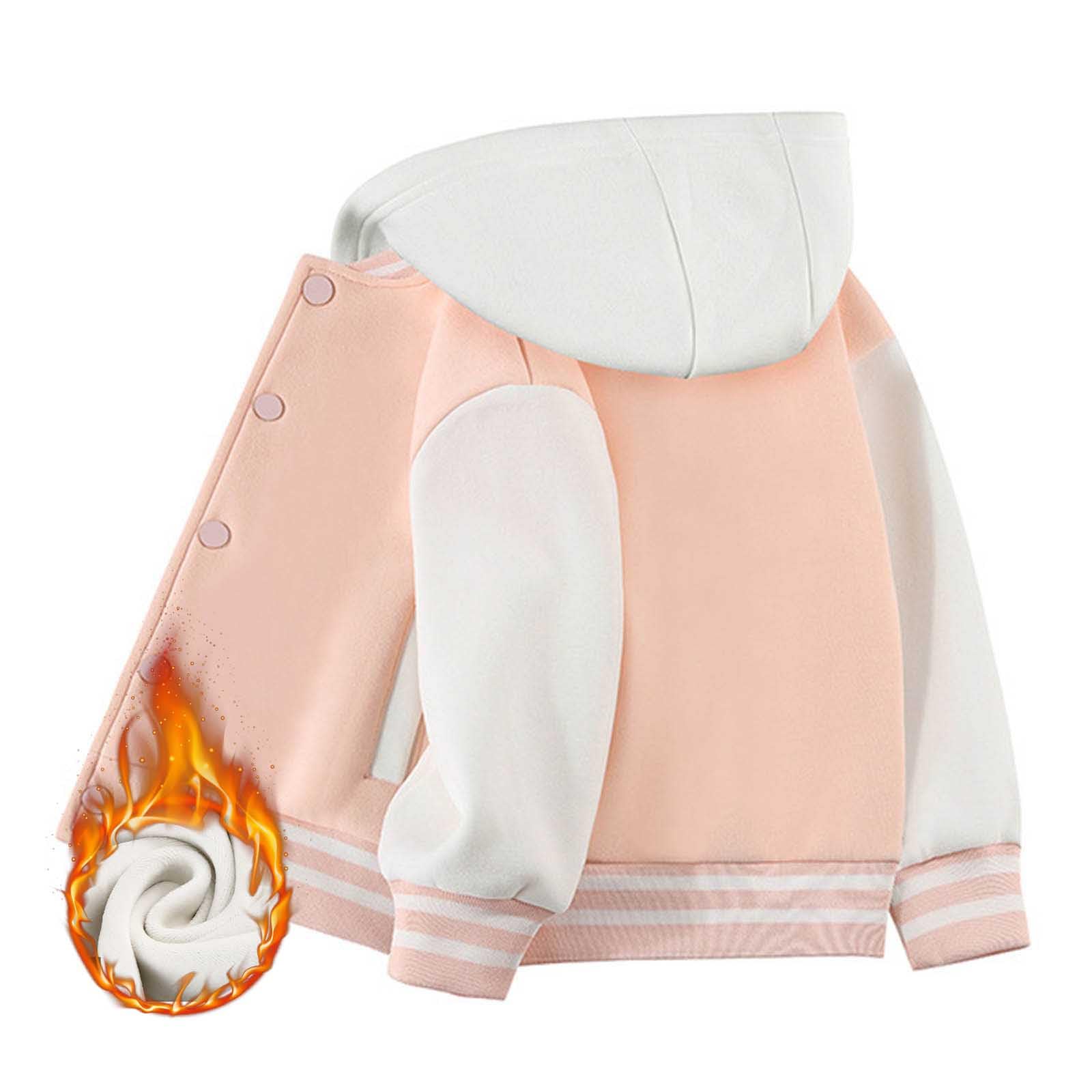 Genérico Abrigo Niño Capucha Pelo - Abrigo De Capucha Infantil con Diseño De Bloques De Colores para Temporada Otoño Invierno
