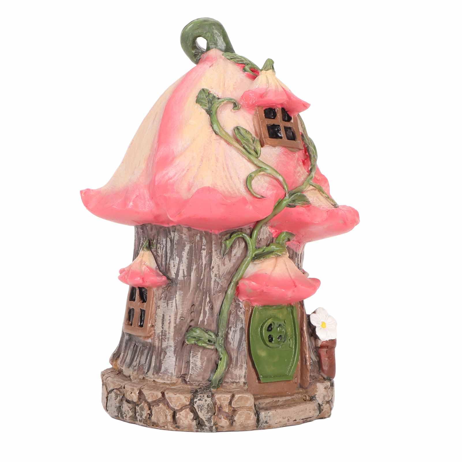 Gnome Fairy House, Żywica Fairy Garden House Outdoor Garden Figurka Dekoracja Gnome Fairy Home Ozdoba na Patio Yard Trawnik Wystrój Zewnętrzny