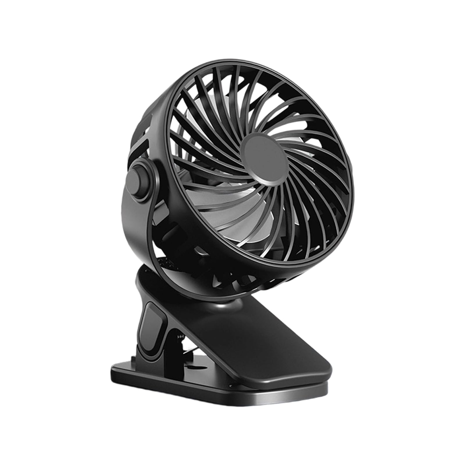 Uqezagpa USB Rechargeable Clip on Desk Fan with Night Light 3 Speed Quiet Operate Cooling Fan for Offices Bedroom Study Room Personally Cooling