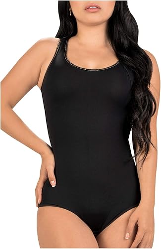 BeShapy BDBA001 - Body sin costuras para mujer, con control de abdomen, moldeador de cuerpo, camiseta sin mangas