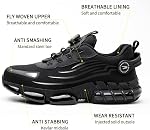 Steel Toe Work Sneakers for Men Women Lightweight Comfortable Industrial & Construction Work Safety Shoes