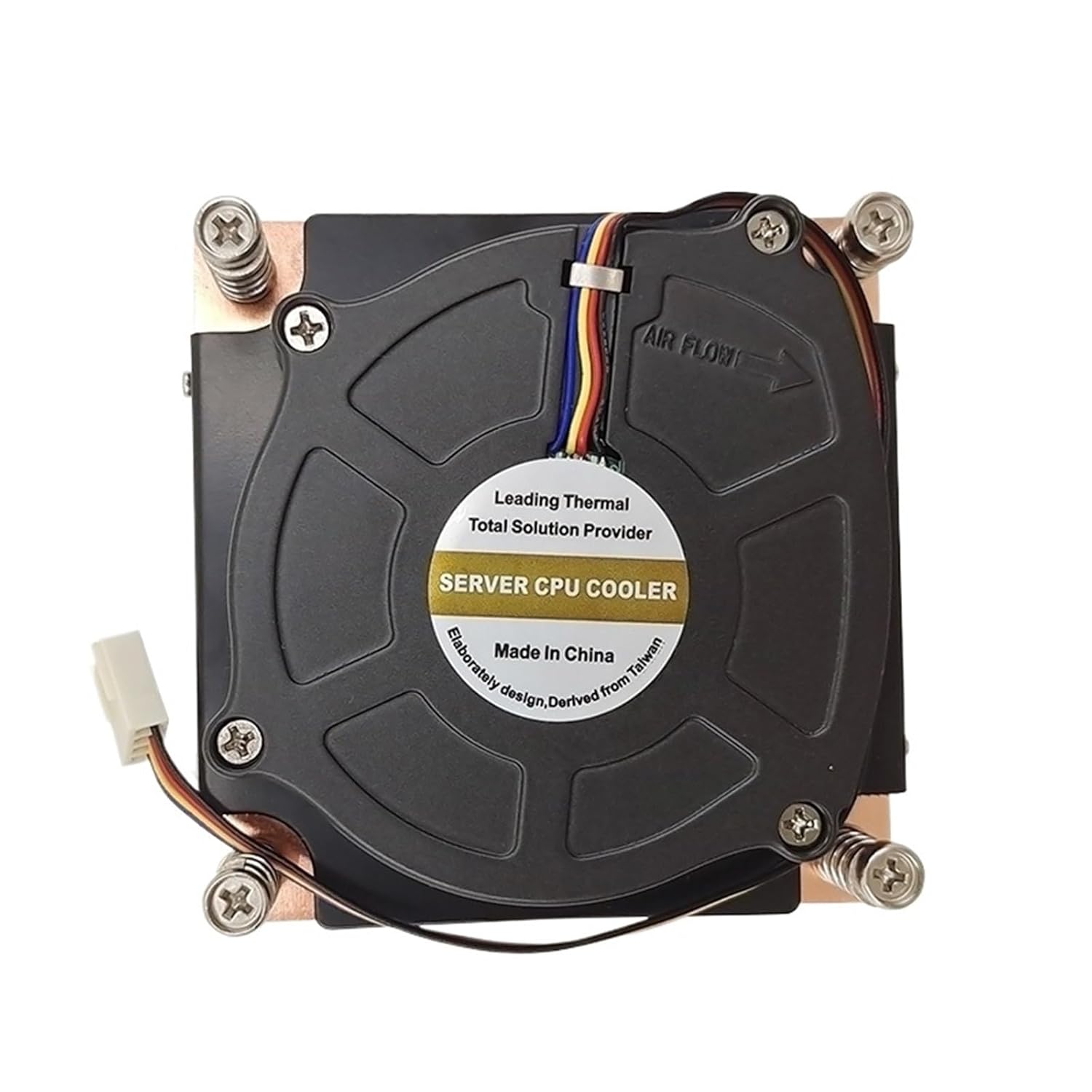 Effective 1U Vapor Chamber Radiator LGA115X 1200 Copper CPU Cooler Active Server heatsink TDP180W