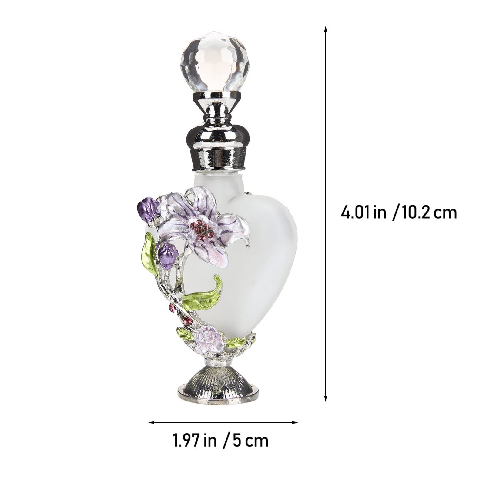 Amazon.co.jp: LALAFINA アンティーク クリスタル 香水瓶 装飾