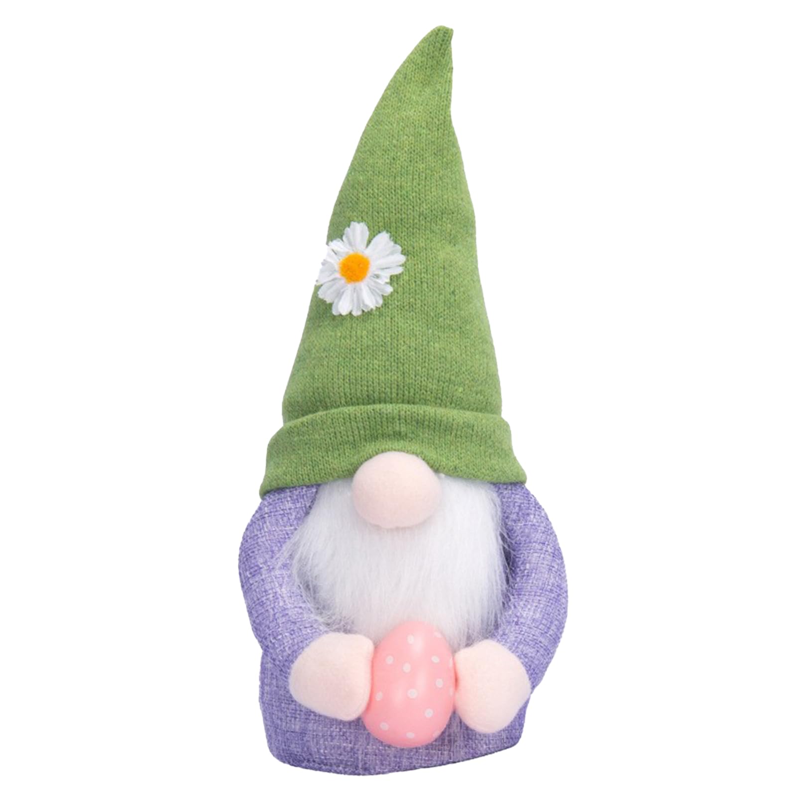 Gnomi Pasqua Con LED - Set 2 Pezzi In Peluche | Decorazioni Festive Per Casa