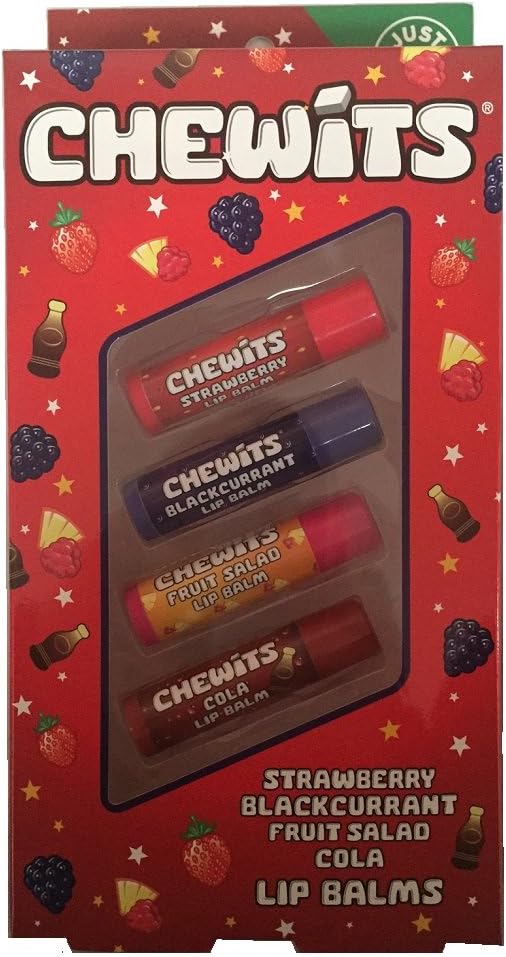 Chewits Fruity Flavour Kids Lip Balm Set of 4