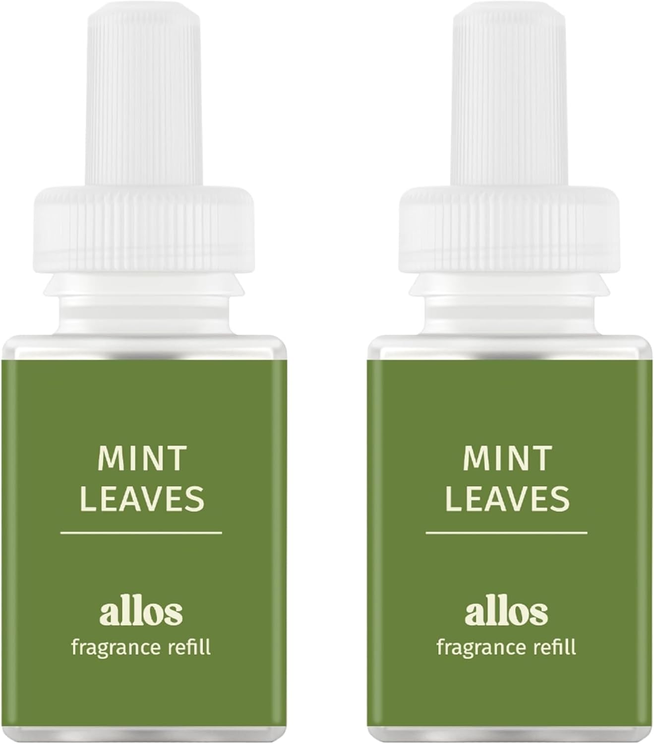 Pura and Allos - Fragrance Refill for Smart Home Air Diffusers - Aromatherapy Scents for Home - up to 120-Hours of Premium Fragrance per Vial - 2 Pack - Mint Leaves (Focus)