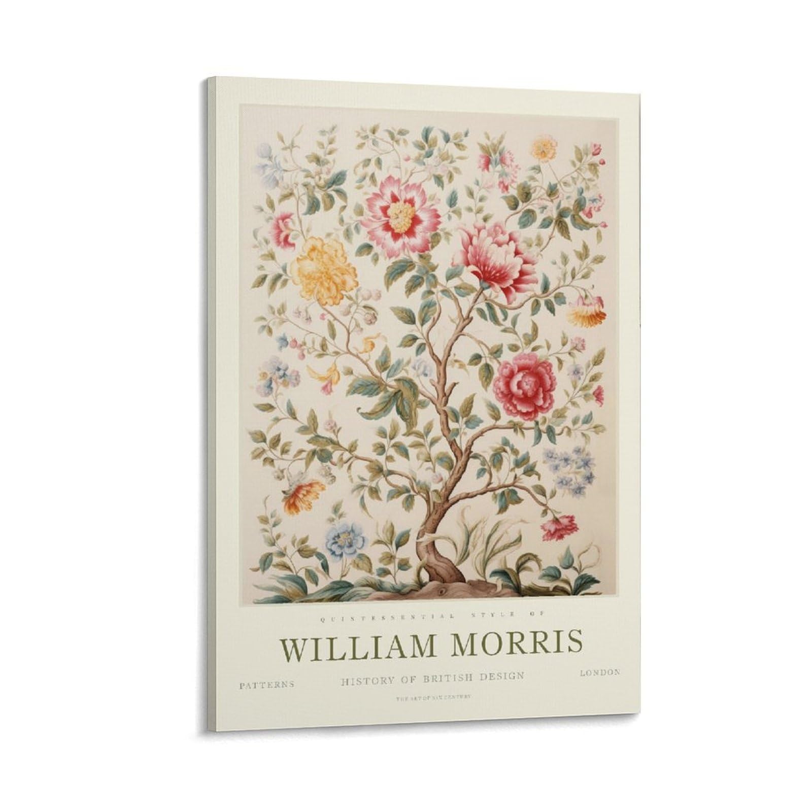 William Morris Tree of Life Floral Plant Art Posters & Prints For Room Aesthetic Canvas Wall Art Bedroom Decor 16x24inch(40x60cm)