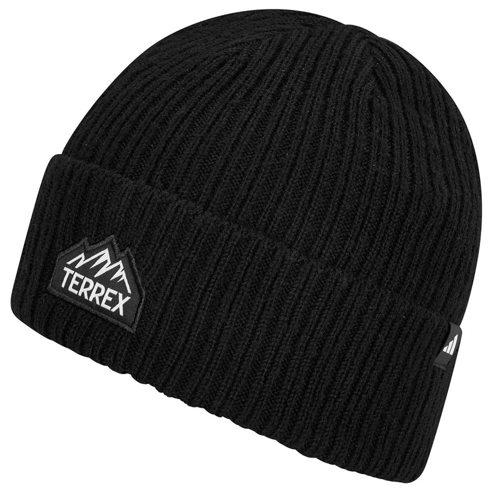 adidas Unisex Terrex Multi Mountain Badge Beanie, Black, M-L