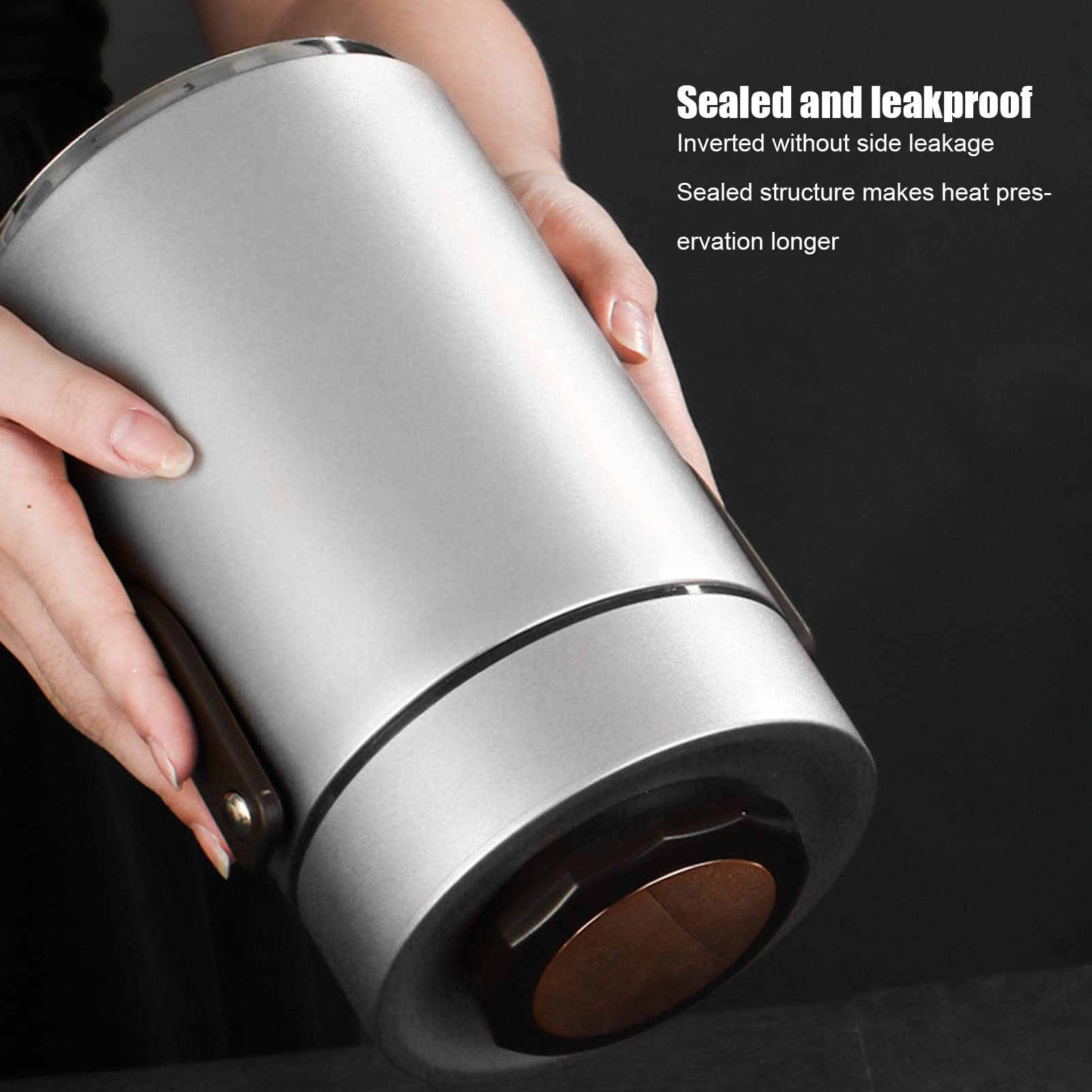 Fiambrera térmica de acero inoxidable 304 de 2300 ml, tarro de alimentos aislado para comidas calientes o frías, contenedor portátil de almuerzo Bento al vacío