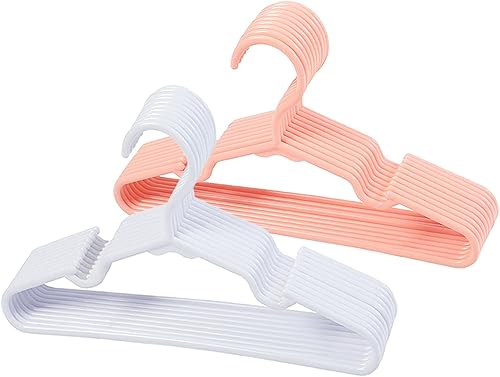 Miniatura 15 de 60 piezas de perchas blancas para guardería de bebé, colgador antideslizante para pantalones de recién nacido, percha ultradelgada para niños