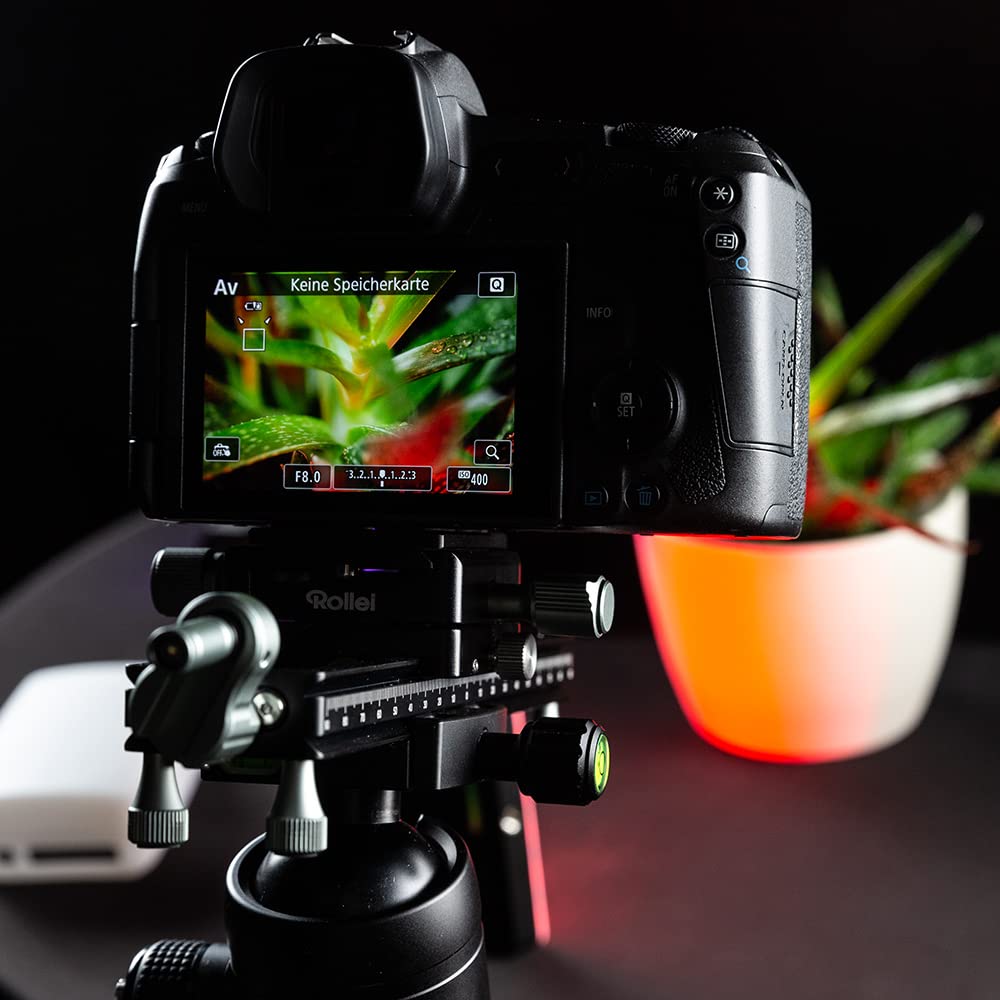 Rollei Slitta macro stabile per fotocamere DSLR e sistema. La slitta fotografica perfetta per macro stacking, nero
