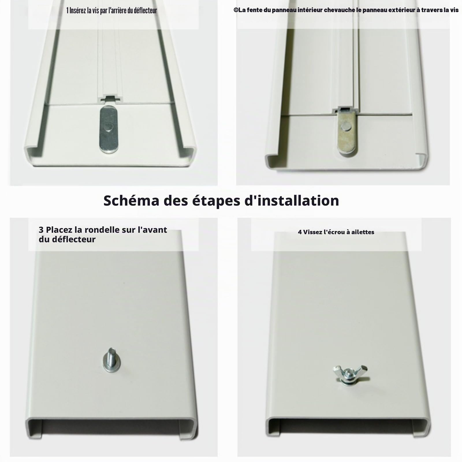 Kit de ventilation pour climatisation pour porte coulissante, joint pour fenêtre pour climatisation portable, longueur réglable facile à installer et démonter plaque d'étanchéité de la