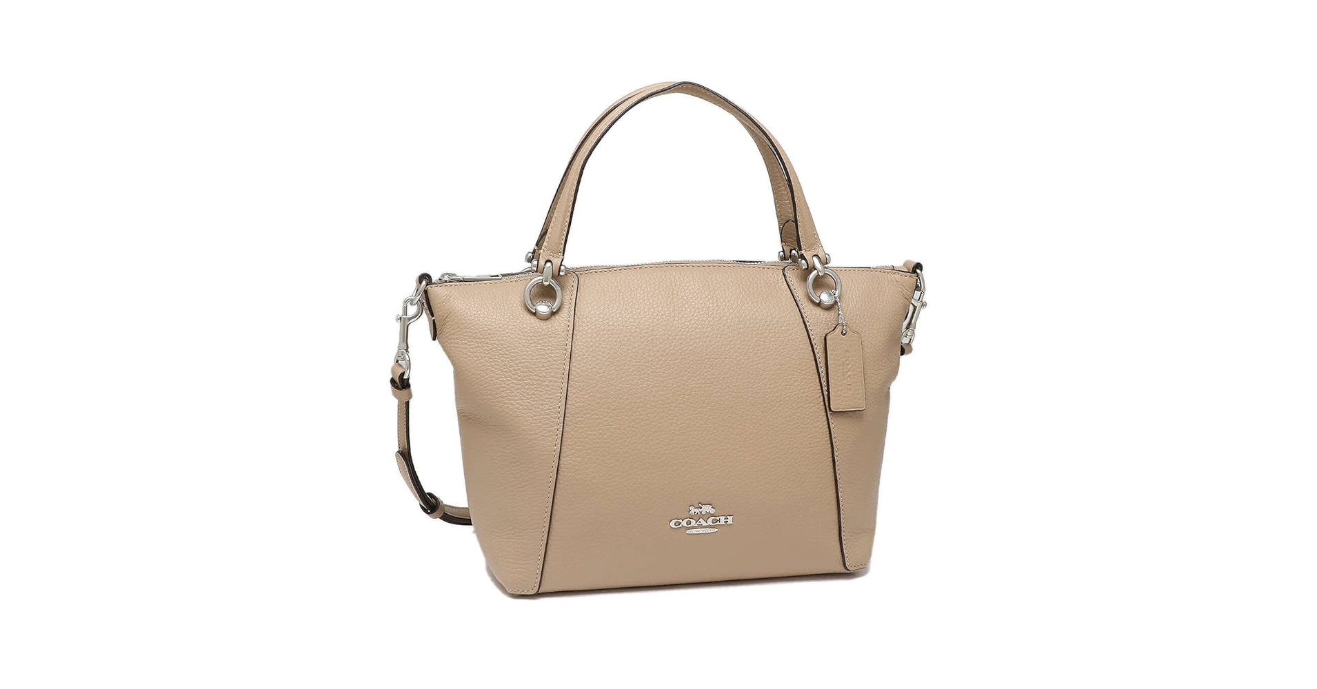 Coach トートバッグ ベージュ/ネイビー 希少✨COACH コーチ トートバッグ シグネチャー ベージュ