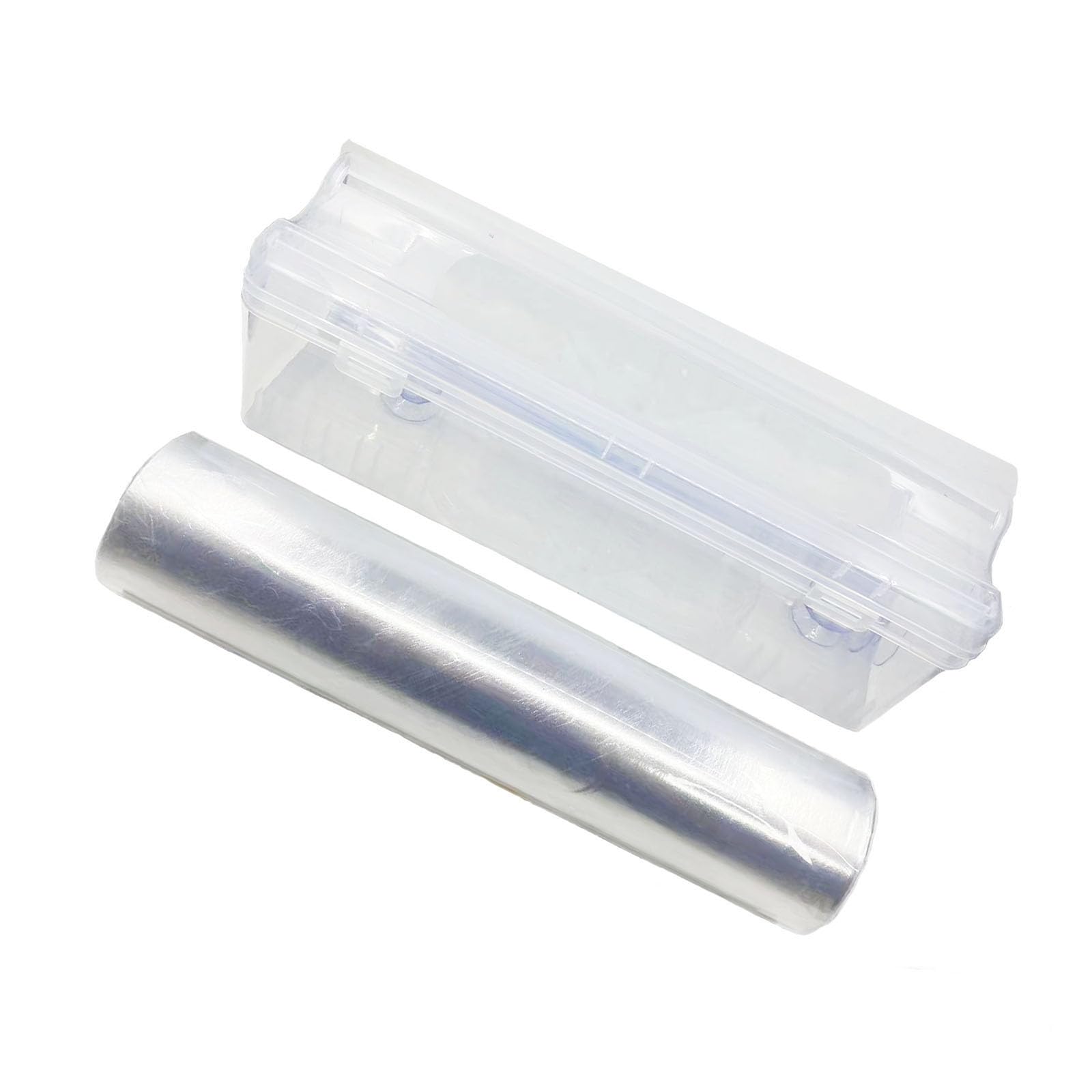 JCAKES Rouleau de film étirable - 30 cm x 3000 cm - Avec dévidoir de film alimentaire, Film d'emballage transparent,Distributeur Film Alimentaire,Coupe-Film Plastique, Film etirable