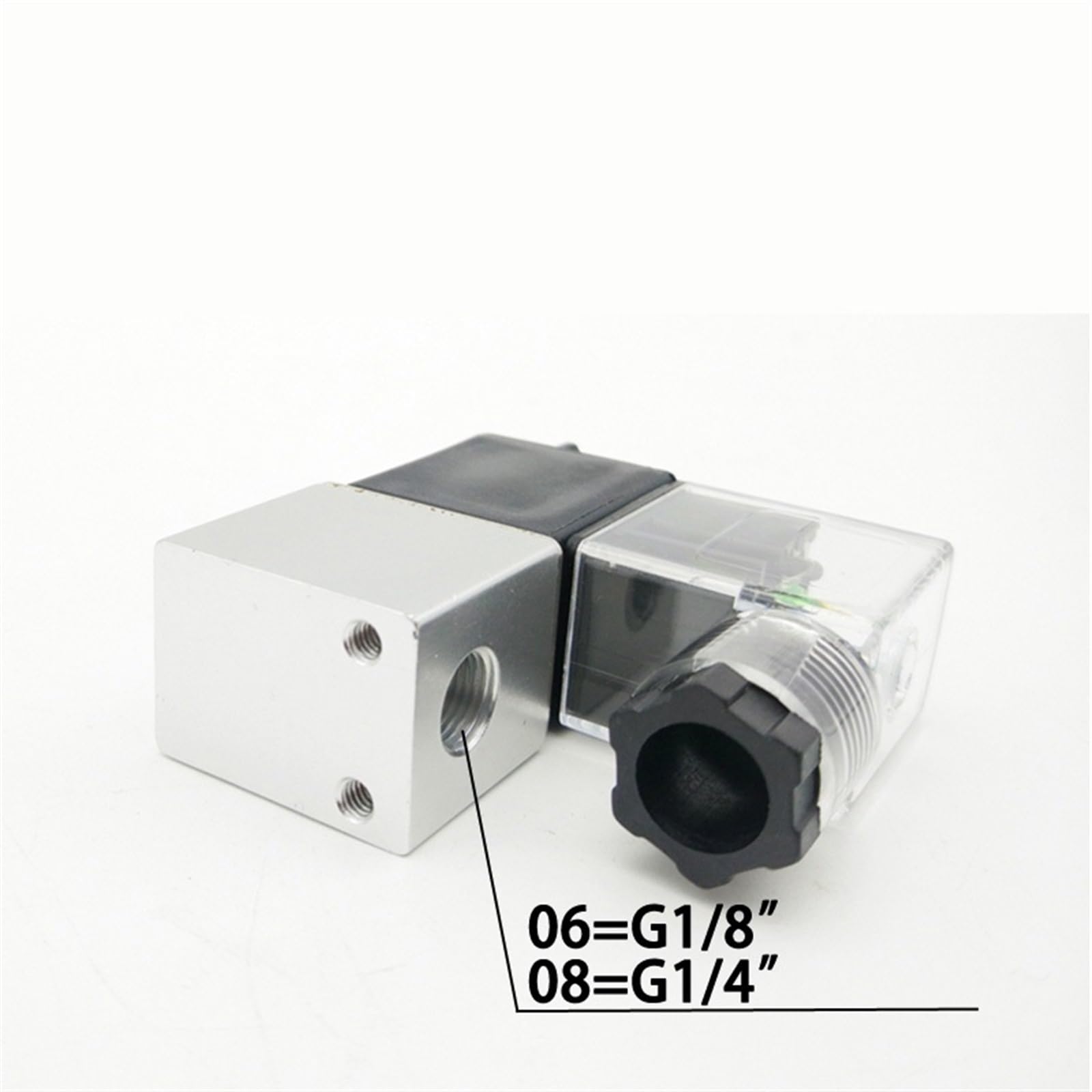 2V025 1/8 1/4 2-drożny normalnie zamknięty elektrozawór sprężarki powietrza pneumatyczny elektryczny zawór sprężarki powietrza | AC110V,06 G1-8 Typ 1