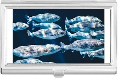 Fish Animal Marine Organism Tropical Business Card Holder Case Pocket Box Wallet