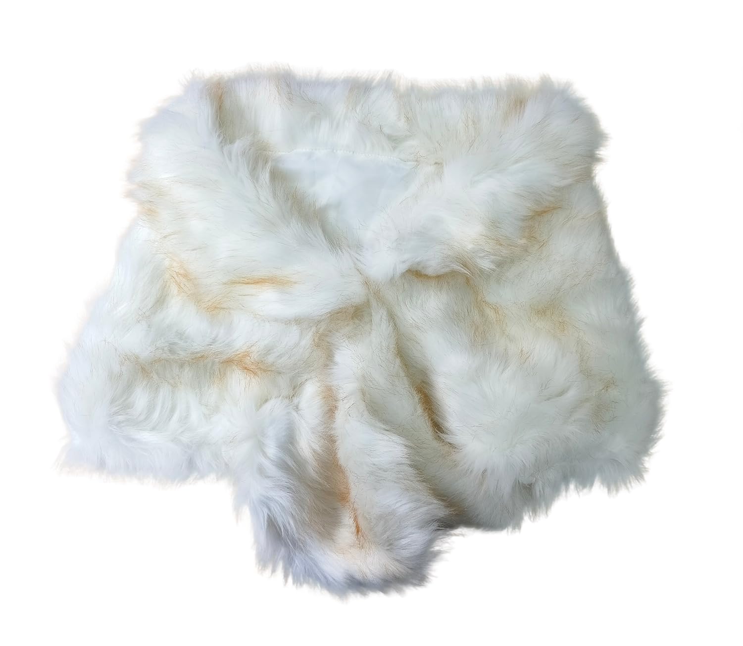 Women's Faux Fur Shawl Wrap Cape for Bridal Wedding Party Blue Artificial Wool