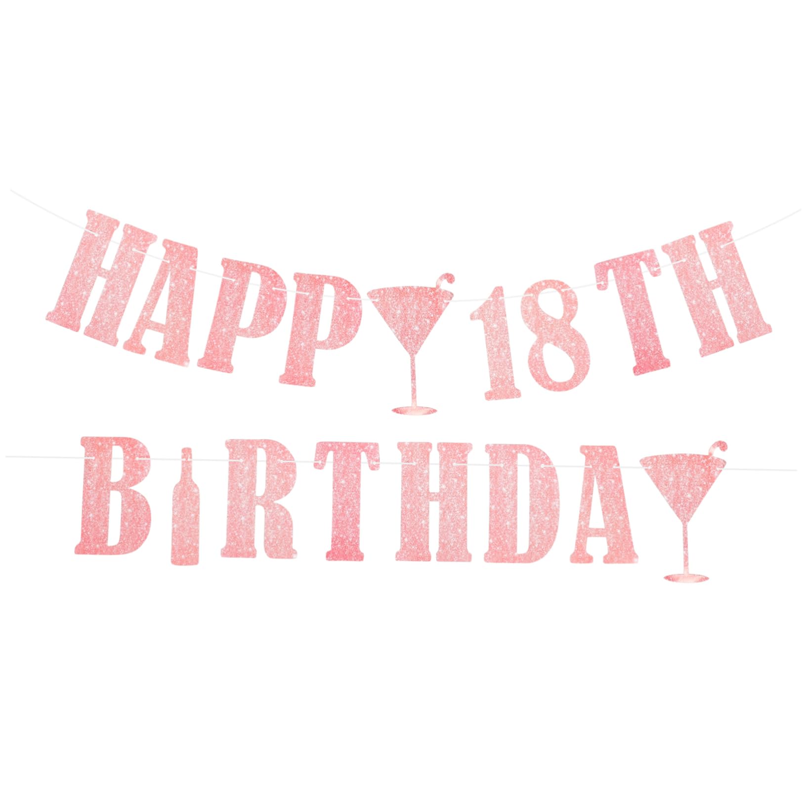 MAGICLULU 5 Pezzi Bandiera Di Compleanno Decorazione Di Compleanno Banner Di Buon Per Le Donne Bandiere Di Buon Striscioni Sospesi Di Carta Glitterata