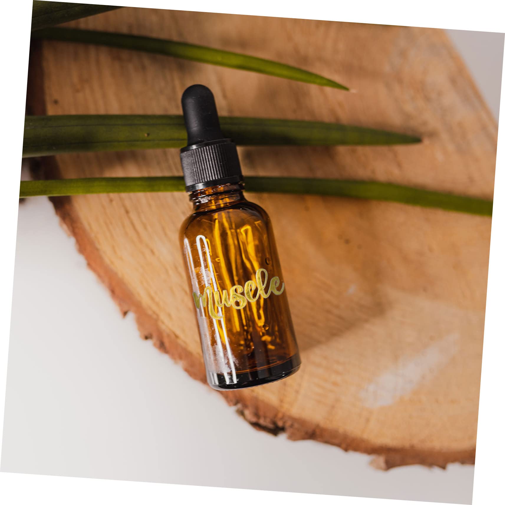 VILLCASE 20hojas Etiquetas De Botellas De Esencial De Impermeables y Personalizables Para Aromaterapia y Perfumería
