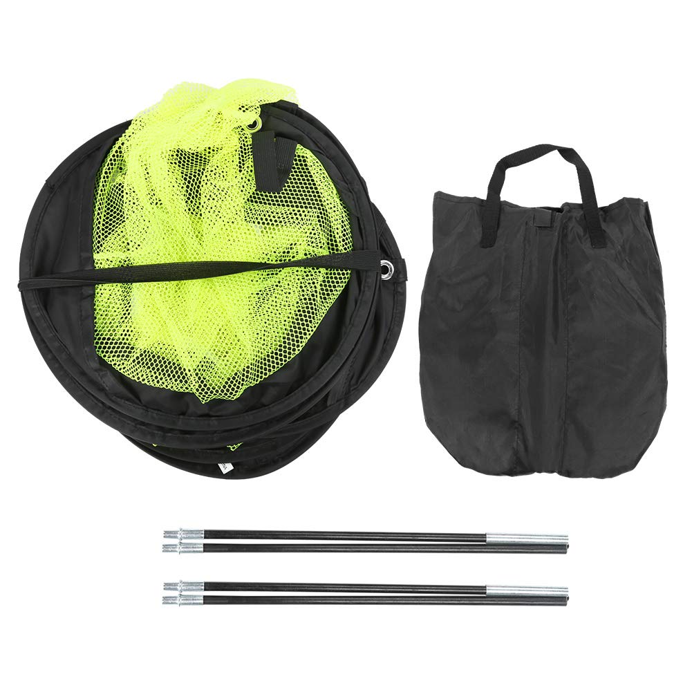 HighQuality Practice Net with Instant Popup Design, Suitable for Indoor and Outdoor Practice, Black and White, Perfect Gift for Lovers (Black Yellow)