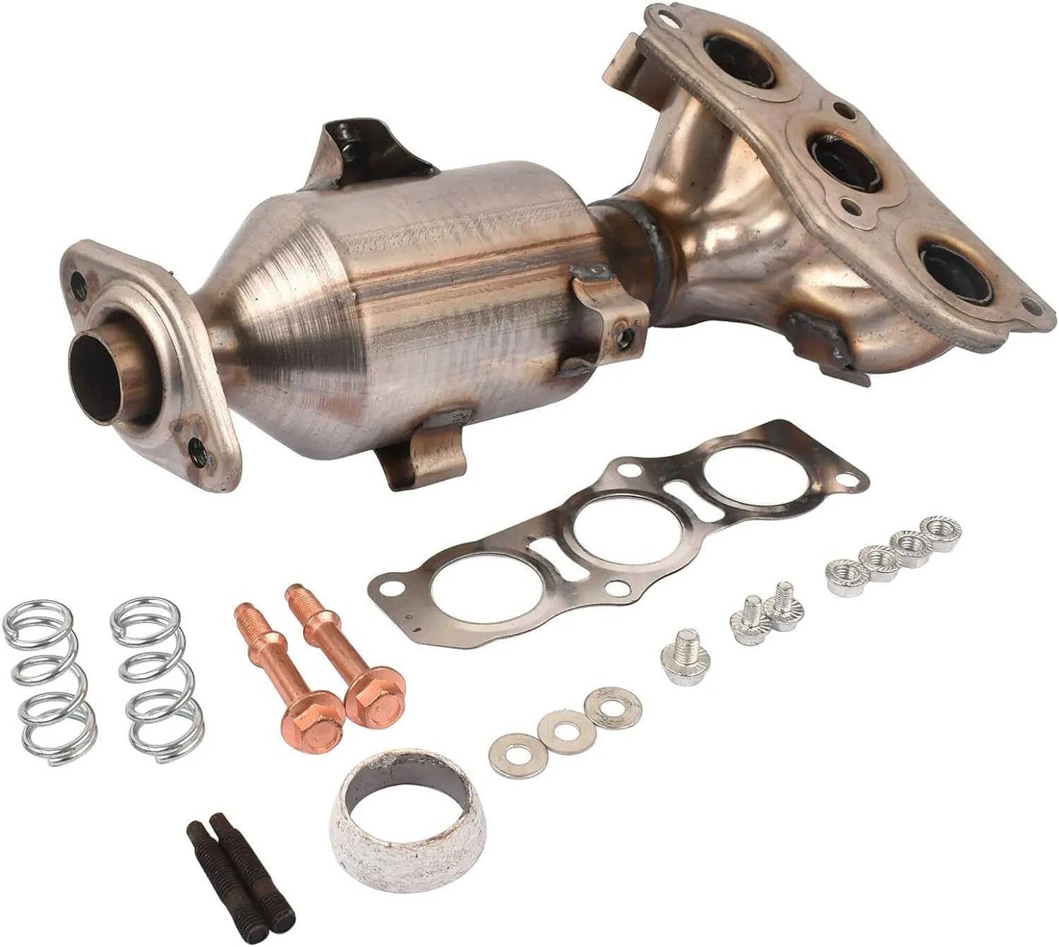 Catalizzatore con kit di montaggio kit guarnizioni adatto per C1 107 PM PN Aygo AB10 2005-2014, accessori auto codice 0342.K0 0342K0 0342K3 0342K8