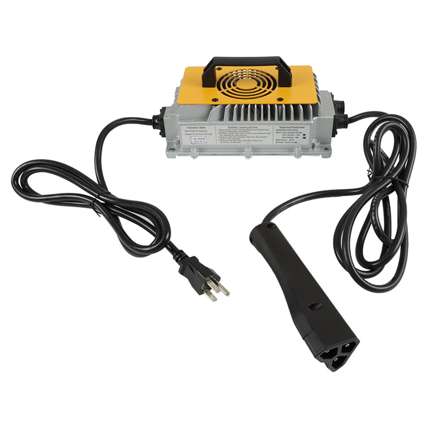 58.4Volt 18Amp Lithium Battery Matching 3-pin Triangular Plug Replacement for EZGO TXT RXV Golf Cart