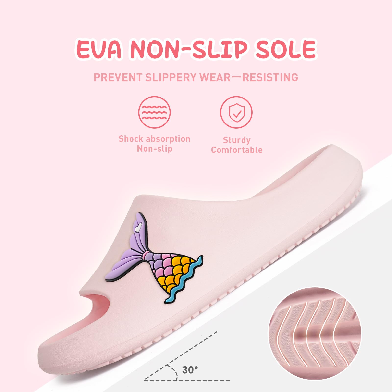 WateLves Chanclas Niña Niño Playa Piscina Pantuflas Antideslizante Sandalias