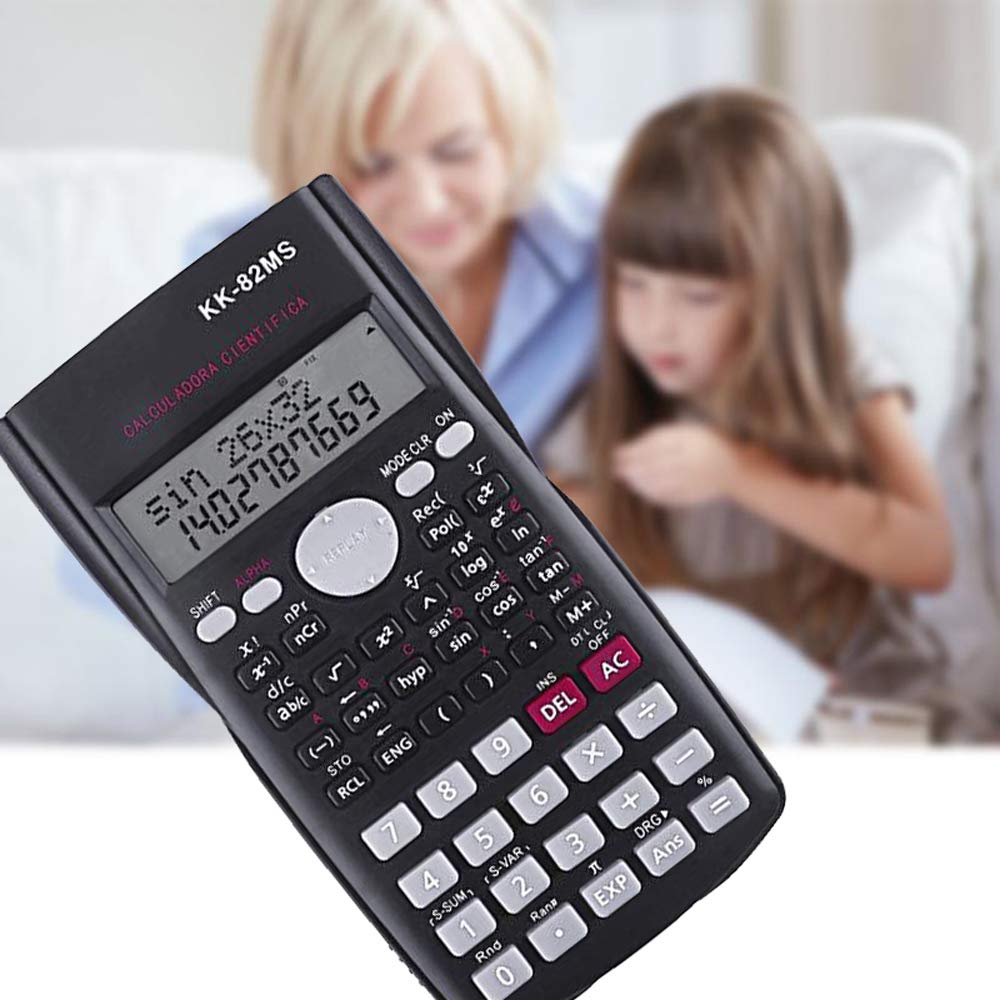 Calcolatrice Scientifica Yaskyly Con 240 Funzioni E Tavoletta Scrivania LCD, Pieghevole A Doppio Display, Alimentazione Solare Per Scuola E Ufficio