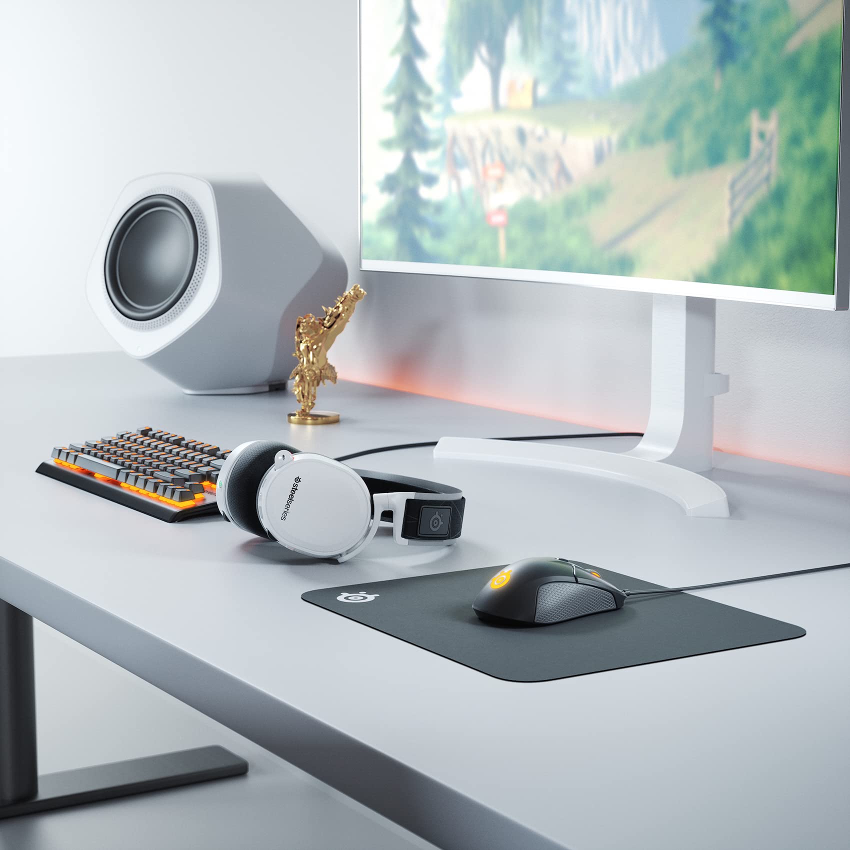 SteelSeries Arctis 7 Gaming Headset DTS Headphone:X v2.0 Surround PC PlayStation 5 PlayStation 4 Weiß