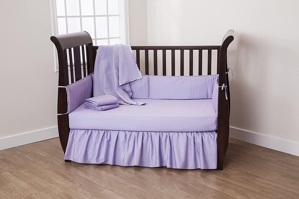 Natural Cotton Gold Crib Bed Skirt Dust Ruffle, Nursery Crib Toddler Bedding Skirts for Baby Boys or Girls, 14" Drop Four Side Coverage