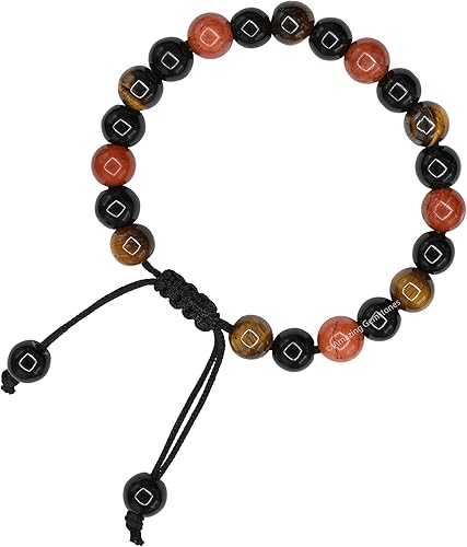 Miniatura 196 de Natural Healing Crystal Bracelet for Women - Mens Bracelet Energy Balancing Gemstones Set - Adjustable Stone Bead Bracelet for Men and Women - Anger
