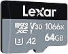 Lexar 64gb Micro Sdxc 1066x Uhs-i 160mb Read/70mb Write Memory Card