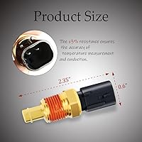 Vista 2 de HAOBO Sensor de temperatura del refrigerante del motor, sensor de temperatura del agua, sensores de temperatura del refrigerante 5149077AB