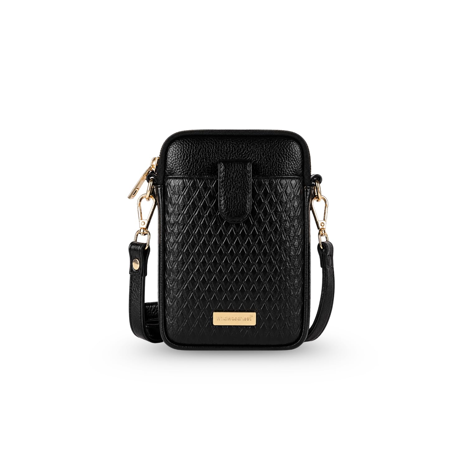 wildwoodnest Leather Sling Bag Valentine’s gift – Premium Genuine Leather, Adjustable Strap, Stylish & Versatile, Perfect for Travel & Daily Use (Black)-picture-33