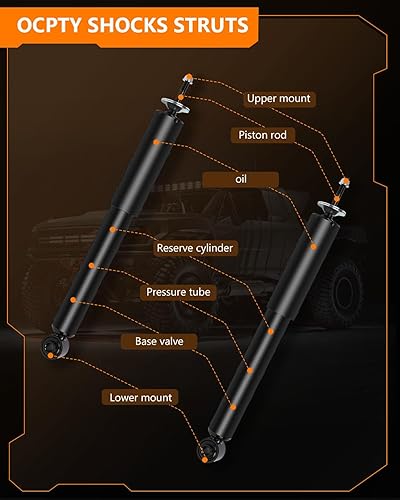 Miniatura 7 de Amortiguadores traseros, amortiguadores OCPTY para Chevy se adapta a Chevy 2004 2005 2006 2007 2008 2009 2010 2011 2012 para Chevy Malibu, 2005 2006