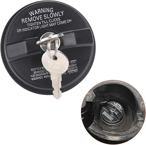 Miniatura 3 de Tapa de combustible de gas con bloqueo para Chevrolet Silverado Suburban 1500 2500 3500 Tahoe Cruze Colorado SS para GMC Canyon Terrain 05278655AB