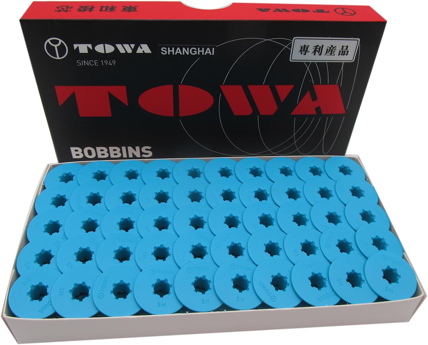CKPSMS - φ21.2MM "L" Style TOWA Brand Plastic Bobbins #BO-103(P)-SH Compatible with/Replacement for JUKI Brand DDL Brother Brand DB2 Singer Brand 281 CONSEW Brand 30 (100PCS)