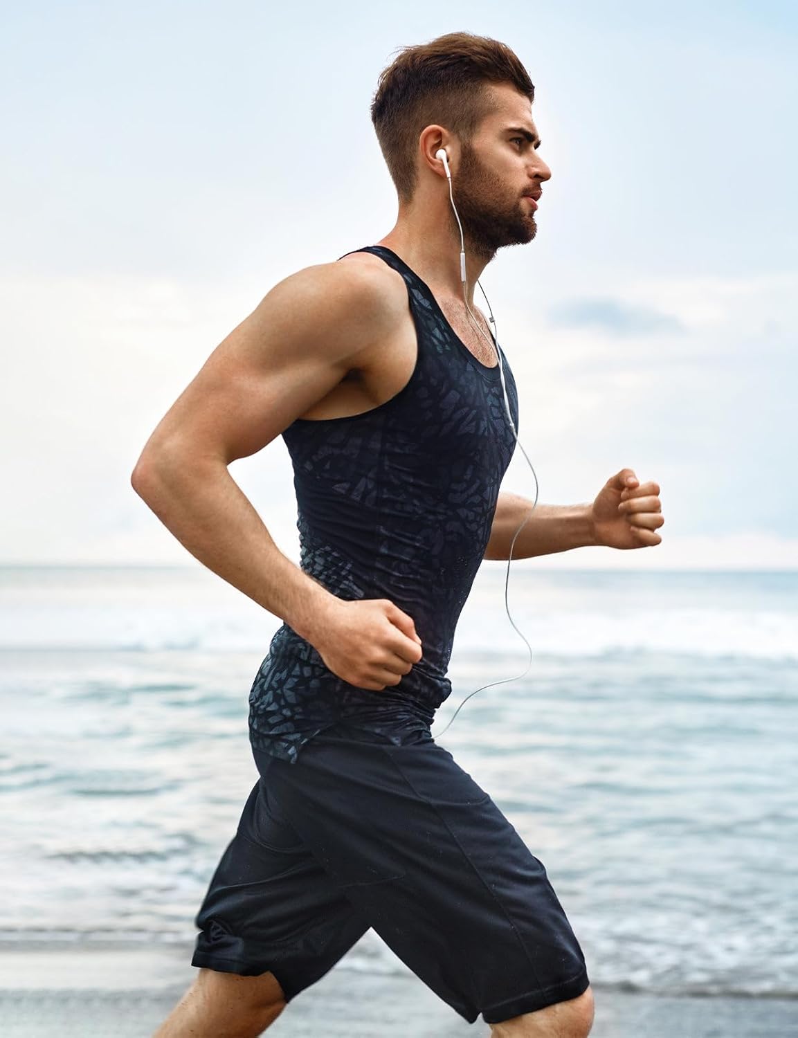 baleaf Men's Athletic Running Shorts 9" Quick Dry Workout Gym Shorts Lightweight Mesh 2 in 1 Shorts with Zipper Pockets - Image 7