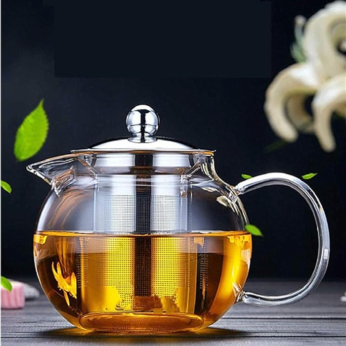 Buy Transparent Glass Teapot, Glass Teapot with Removable Infuser