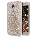 Galaxy J7 Pro Case,ikasus Ultra Thin Clear Crystal Bling Shiny Giltter Rhinestone Clear Rubber Frame Transparent TPU Soft Silicone Bumper Case Cover for Samsung Galaxy J7 Pro (2017) J730,Silver