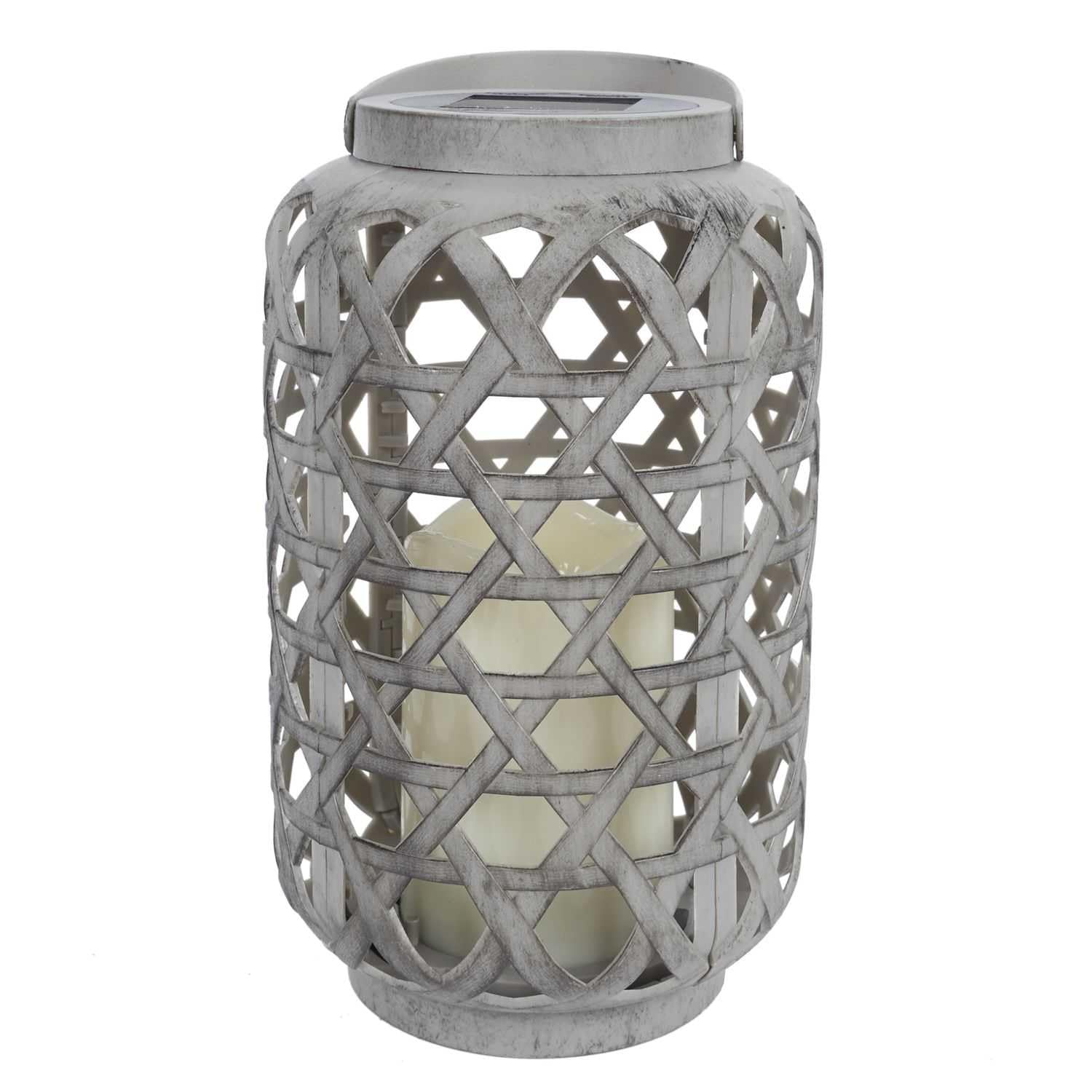 Home Deco Factory, LAO0174, Lampada Solare da Esterno Effetto Candela, Illuminazione Ecologica ed Economica, Design Moderno, Installazione Semplice, Marrone, Dimensioni Standard