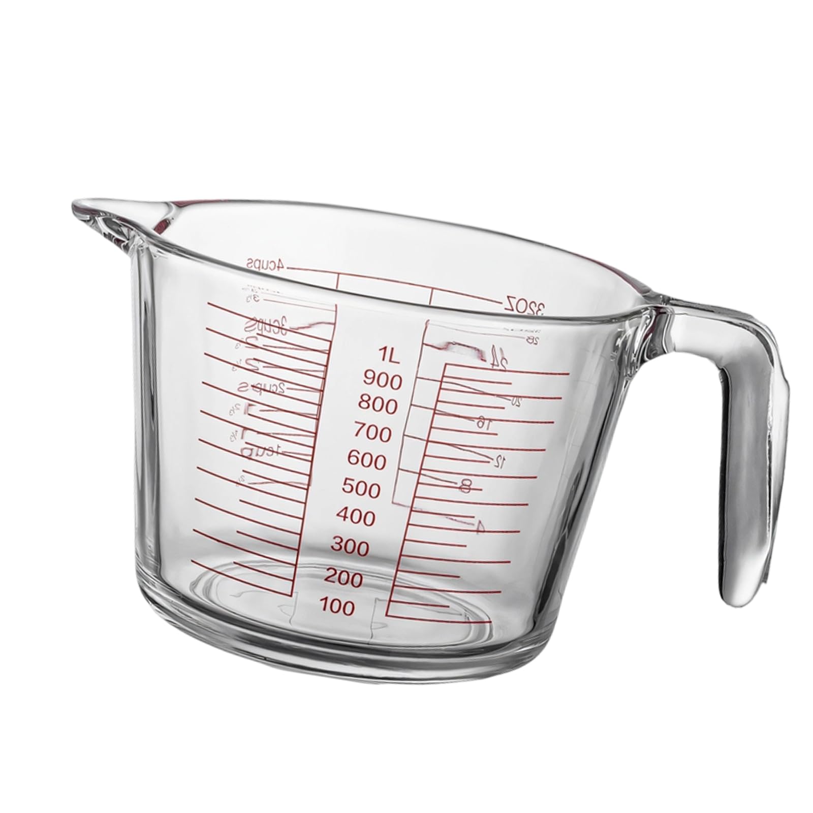 Tsophreniq Large Capacity Glass Measuring Cup with Accurate Scale Ideal for Baking Mixing and Liquid Measurement Multipurpose Kitchen Measuring Cup