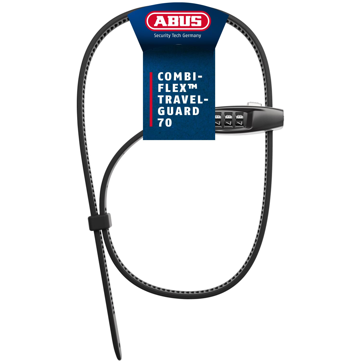 ABUS Kabelschloss Combiflex TravelGuard 70, 72 cm obwód, nierdzewne