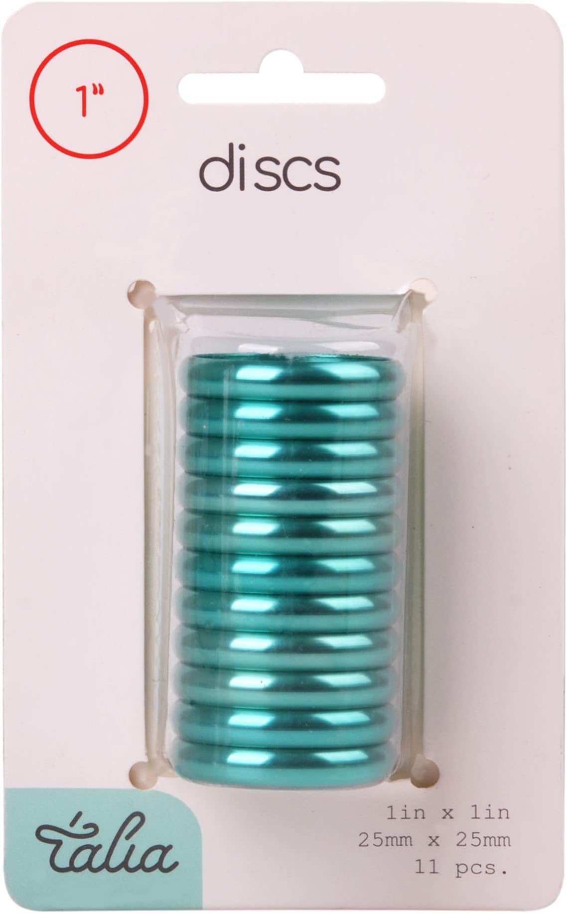Talia Discbound, Metallic Discs, Mint, 11pk (1inch, 150pages)