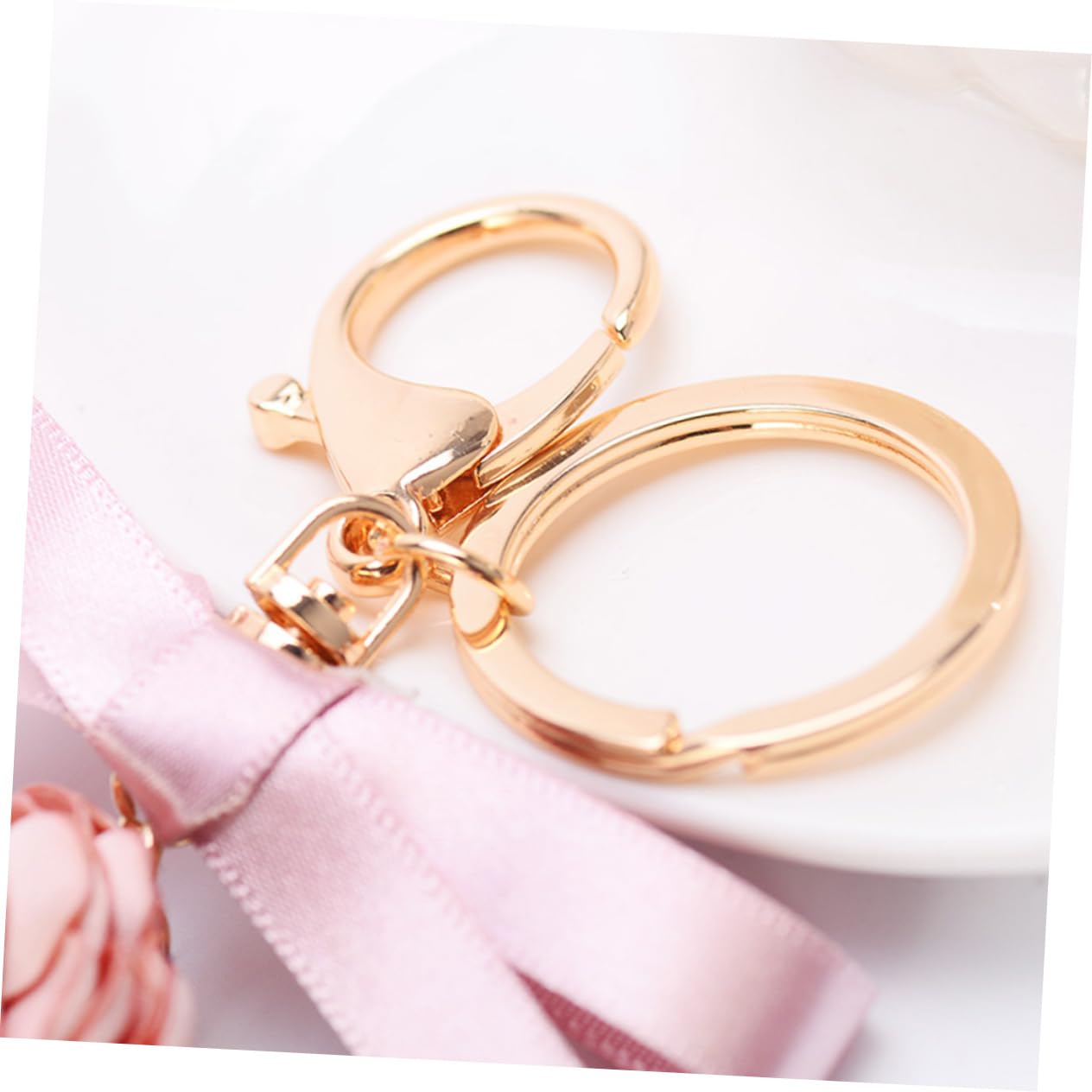 LIFKOME 3pezzi Portachiavi e Ciondolo Accessorio Per Borse e Chiavi Idea Per Compleanni e Speciali Rosa