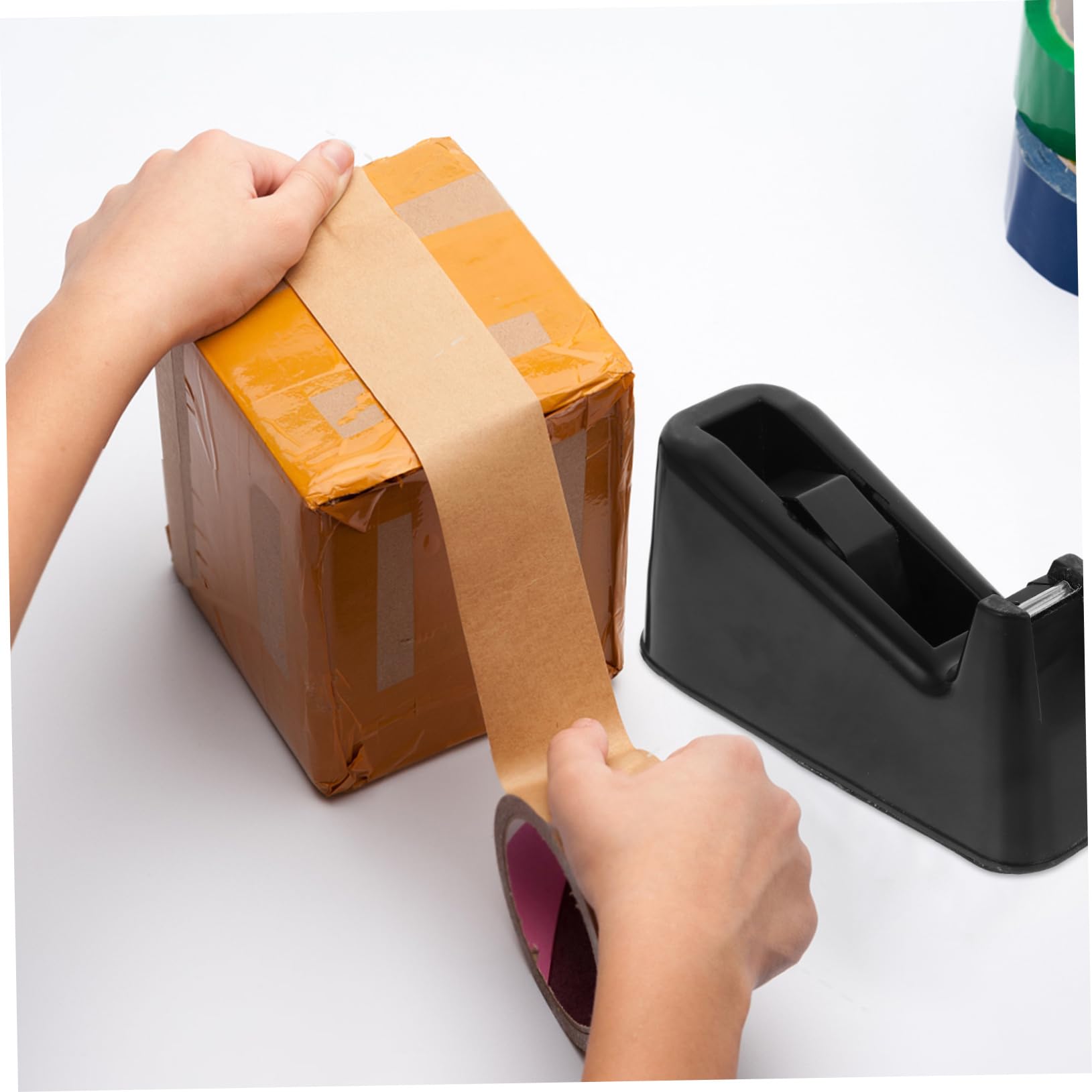 Dispenser Nastro Adesivo da Tavolo Portatile in Abs Nero