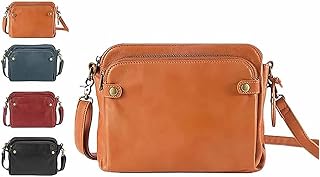 Gpmsign Crossbody Bag, Gpmsign Crossbody Leather Bag 3 Layer Crossbody Gpmsign Leather Shoulder Bags and Clutches