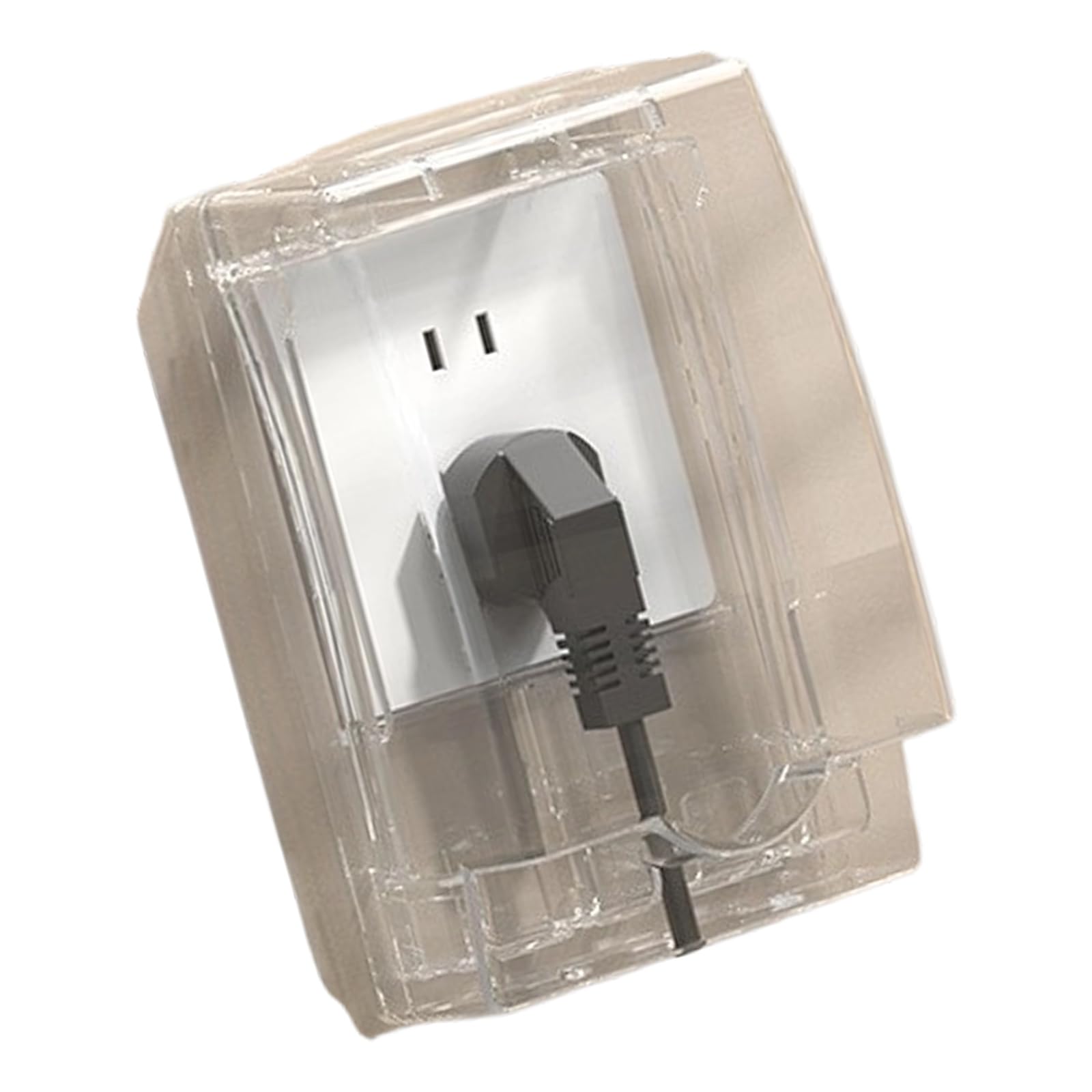 Electrical Outlet Protect 86 Type Port Double Hook Structure Bathroom Safe Polystyrene Substance Permanent Socket Splash Protector