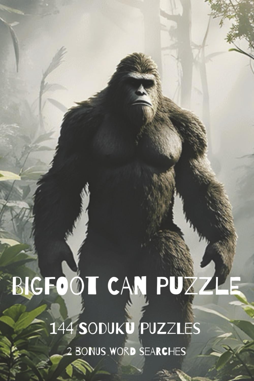 BIGFOOT CAN PUZZLE: 144 SUDOKU PUZZLES | 2 BONUS WORD SEARCHES