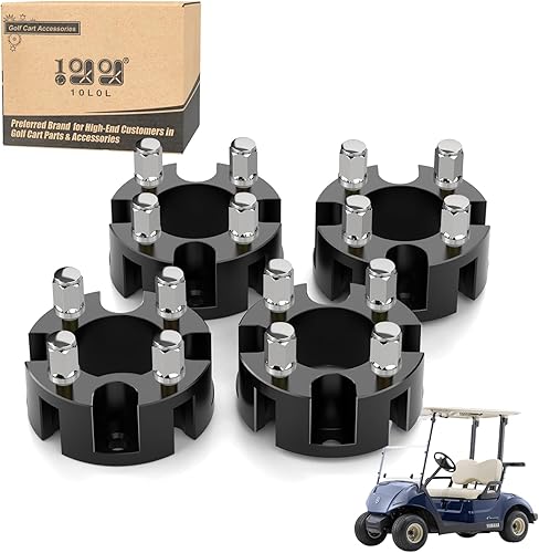 Miniatura 8 de 10L0L Espaciadores de rueda para carrito de golf de 2 pulgadas para Yamaha, EZGO, Club Car (patrón de pernos de 0.157 x 2.835 in, orificio de cubo
